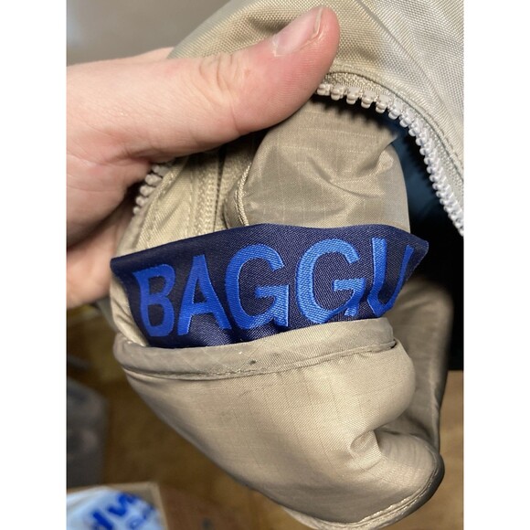 Baggu Cocoa Mini Nylon Shoulder Bag Brown Handbag Purse Lightweight Adjustable - Picture 6 of 7